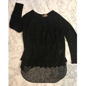 High-Low Sequined Sweater DONATED